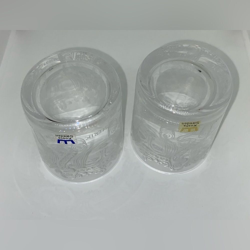 Kosta Boda Cocktail Glasses S:T ERIK design Vicke Lindstrand set of 2 glasses - Picture 6 of 8